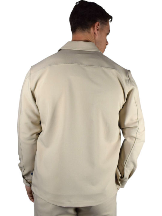 Overshirt Cu mânecă lungă Cămașă Beige