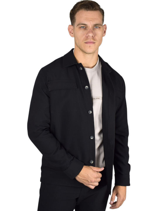 Overshirt Cu mânecă lungă Cămașă Black