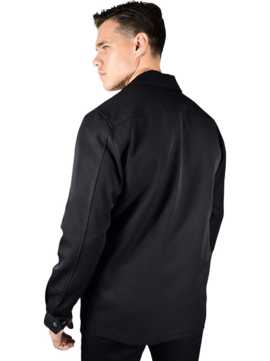 Overshirt Cu mânecă lungă Cămașă Black