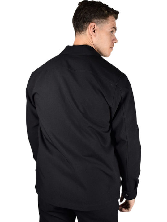 Overshirt Cu mânecă lungă Cămașă Black