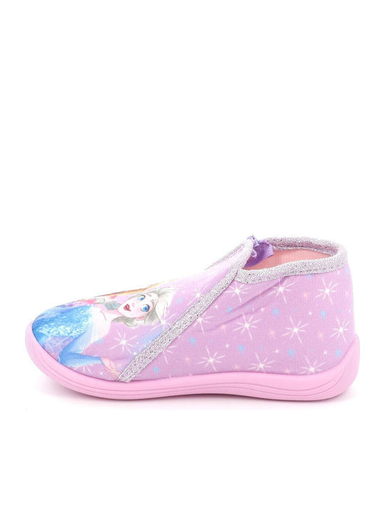 Kids Slippers Boots Purple Frozen