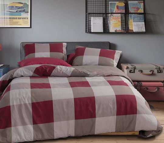 Nef-Nef Homeware Set Queen 240x230 Casual Check Grey
