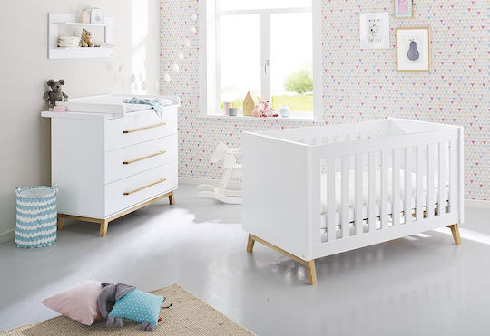 Riva Baby Dresser with 3 Drawers White xx