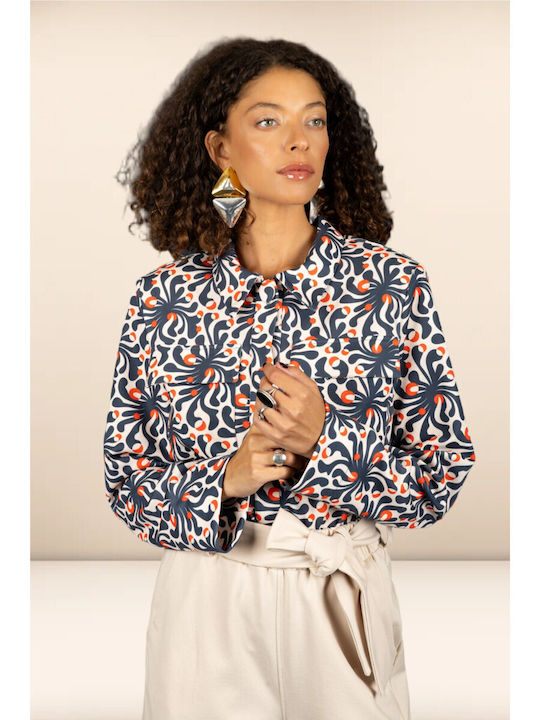 Women's Long Sleeve Shirt Blue
