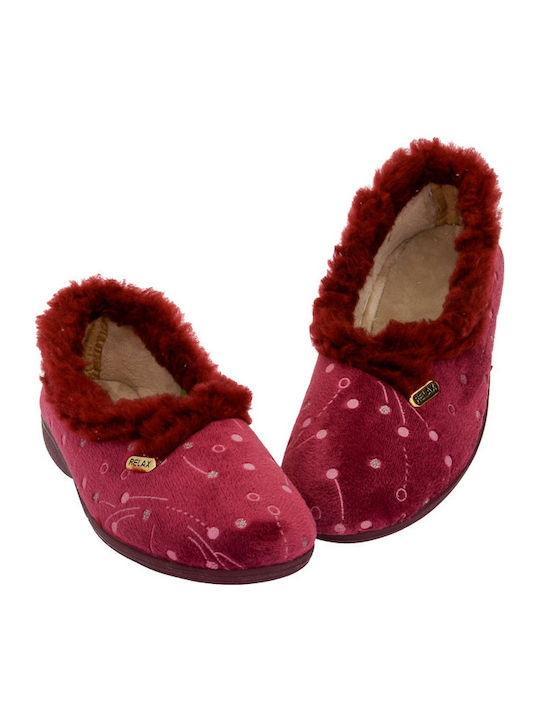 Closed Women's Slippers Burgundy
