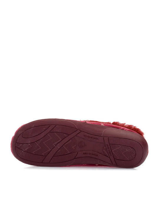Closed Women's Slippers Burgundy