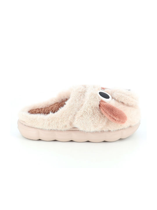 Winter Women's Slippers Beige