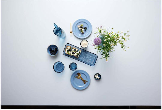Bitz Set of Glasses Coffee/Freddo / Water made of Glass in Blue Color 380ml 4pcs