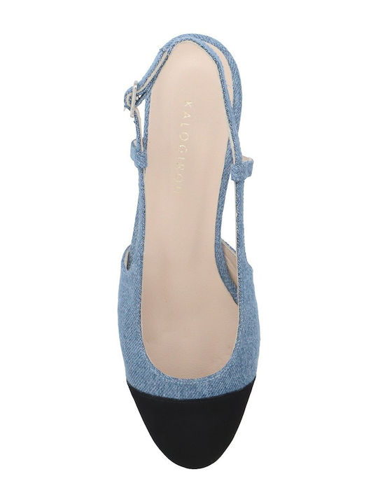 Fabric Ballerinas Blue