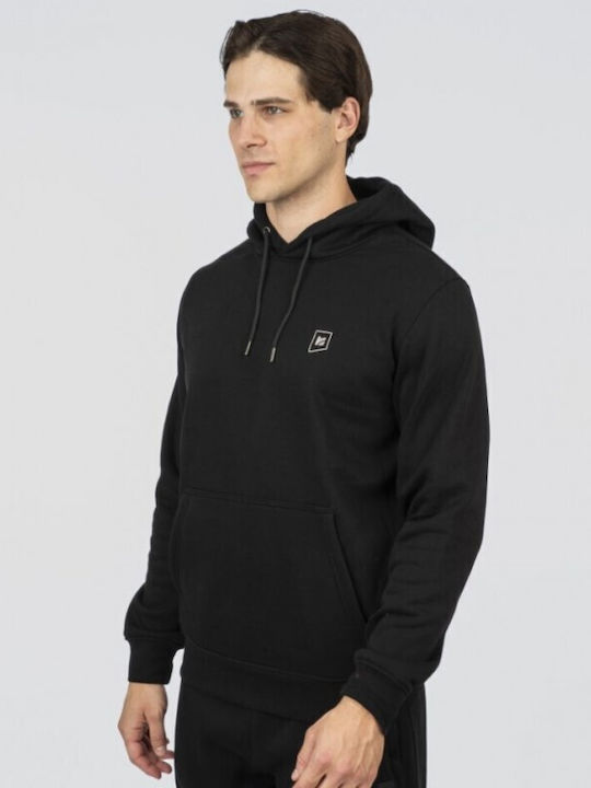 Sweatshirt with Hood Pure Black