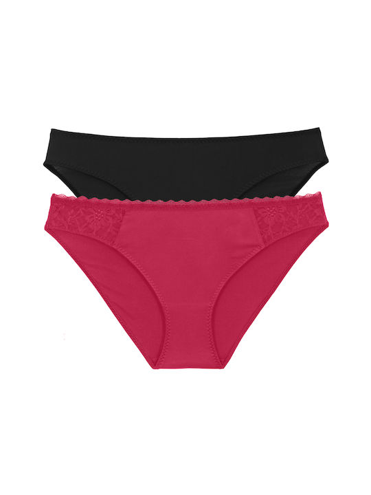 Γυναικεία Slip 2Pack Red/black
