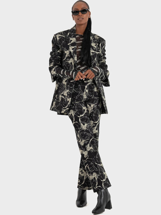 Black & Black Women's Blazer Black