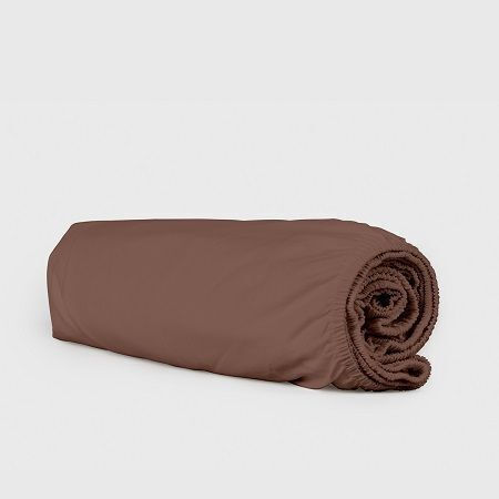 Hatzitex Cearșaf Single cu Elastic 100x200+30cm. . Maro