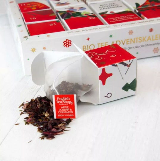 English Tea Shop Organic Product Red Tea Advent Calendar 25 Bags