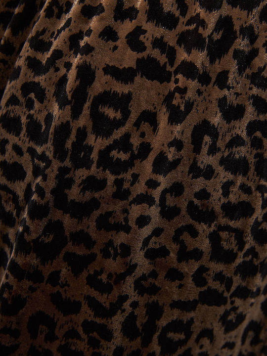 Sweatpants Jogger Velvet Animal Print