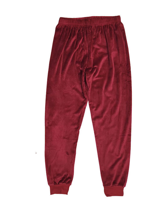 Долнище на анцуг Велур Burgundy