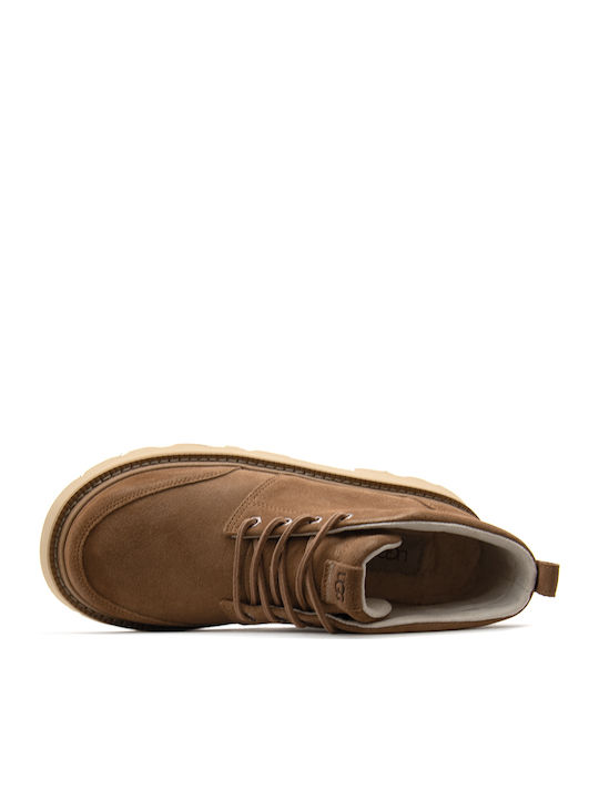 Suede Tabac maro Ghete barbati