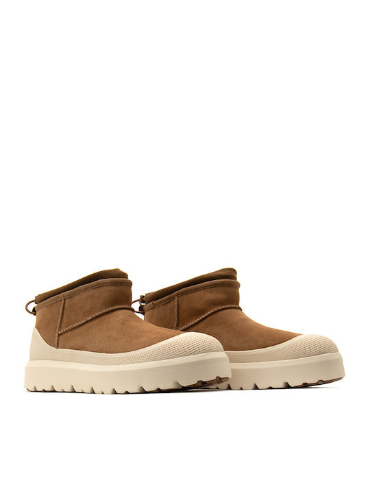 Ultra Mini Weather Hybrid Suede Brown Men's Boots Waterproof