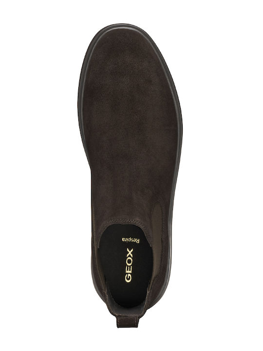U Massimiano B Suede Brown Men's Boots Anatomical