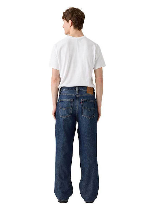 578 Мъжко Джинсово Панталон Loose Baggy Кройка Син