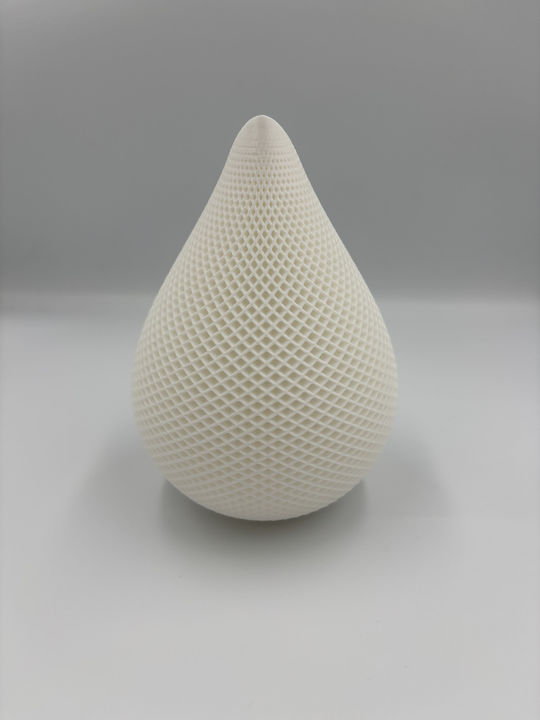 Decorative Vase White 12x3x15cm