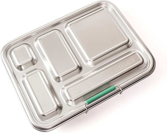 Lekkabox Δοχείο Φαγητού Inox Forest με Χωρίσματα