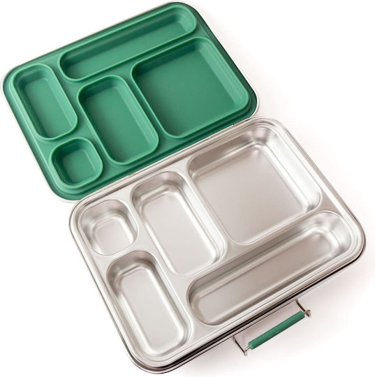 Lekkabox Δοχείο Φαγητού Inox Forest με Χωρίσματα