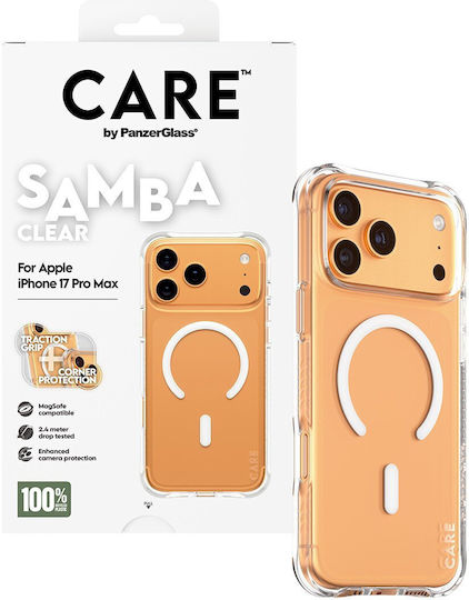 Care By Panzerglass Fashionable Case Samba Transparent W White Magsafe Iphone 17 Pro Max
