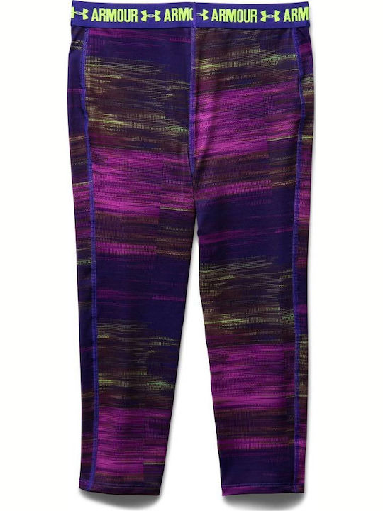 Kids Legging Sports Capri Purple