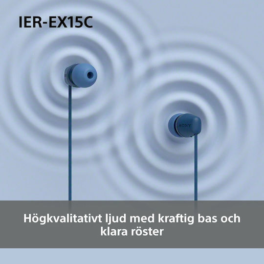 Sony Ier-ex15c In-ear Handsfree Headphones with Connector 3.5mm White