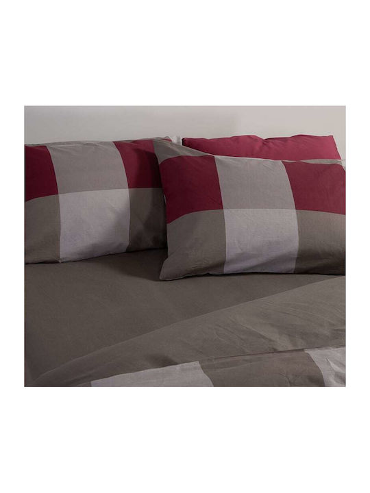 Nef-Nef Homeware Комплект Плик за Завивка Памучен Единичен с Калъфка 170x240 Casual Check Деним