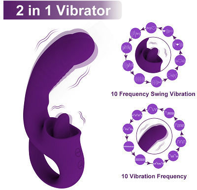 Ophelia's Dream Licking Clitoral Vibrator Violet