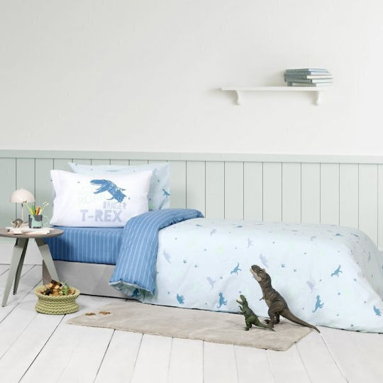 Nima Sheet Set Single Cotton Blue 170x255cm 3pcs