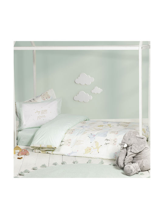 Nima Sheet Set Single with Elastic Band Cotton Happy 100x200cm 3pcs