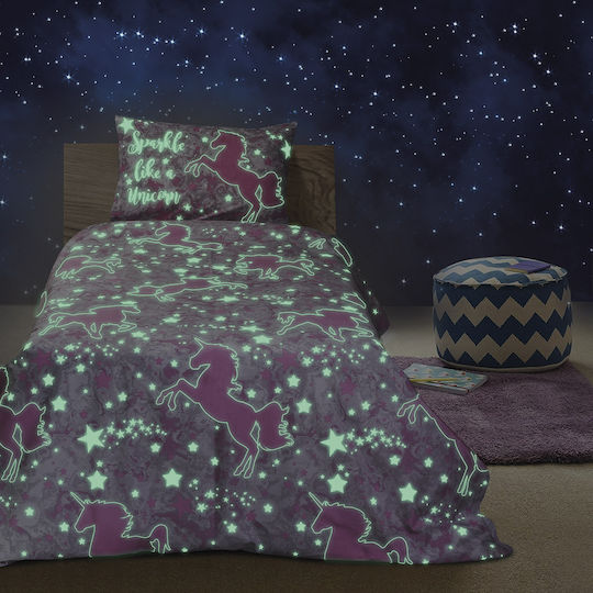 Beauty Home Bettwäsche-Set Einzel aus Baumwolle & Polyester Centaur Grey 170x240cm 2Stück