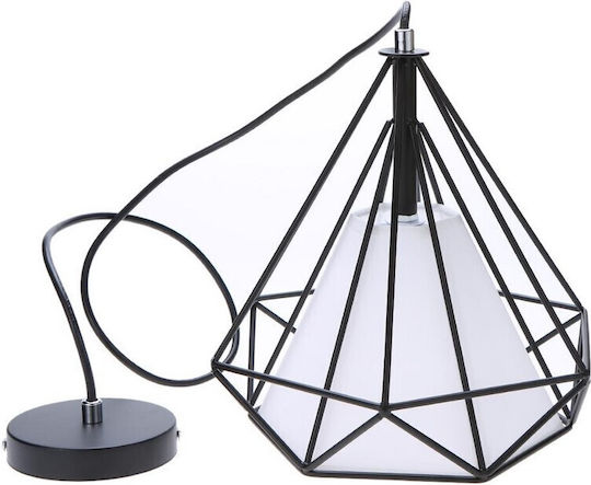 VenCore Pendant Light Black with Socket E27 25x25cm
