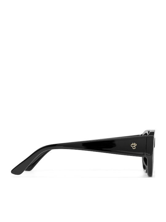 Chpo Unisex Sunglasses with Black Frame and Black Lens 16134YY