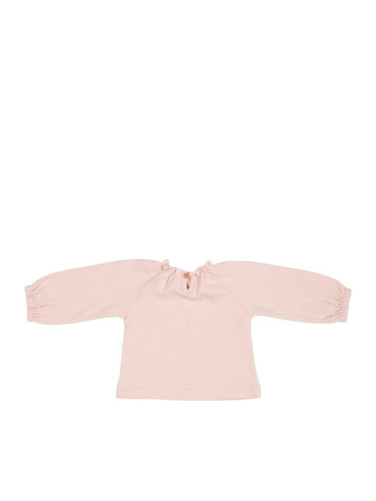 Kids' Shirt Long Sleeve Pink Little Flowers