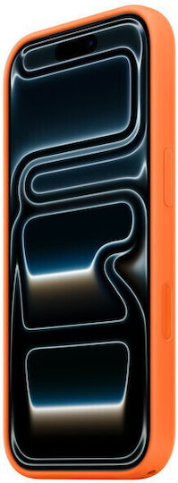 Apple Silicone Case με MagSafe Umschlag Rückseite Silikon Orange (iPhone 17 Pro)