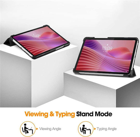 Techsuit Klappdeckel Schware (Lenovo Tab One 8.7)