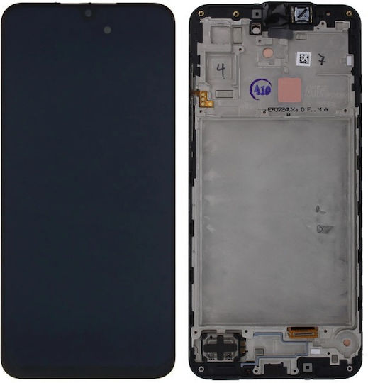 Samsung Οθόνη mit Touch-Mechanismus und Rahmen für Samsung Galaxy A17 5G A176B (Schwarz)