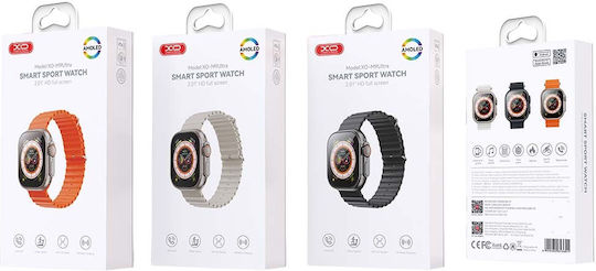 XO M9 Ultra Smartwatch with Heart Rate Monitor (Orange)