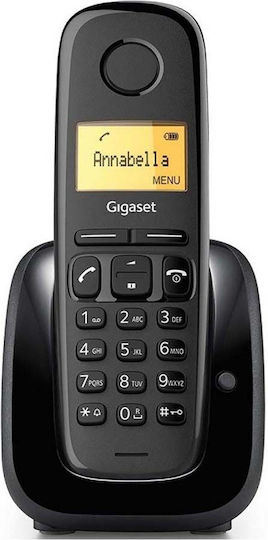 Gigaset Comfort 550 Ασύρματο Τηλέφωνο Duo με Ελληνικό Μενού Μαύρο