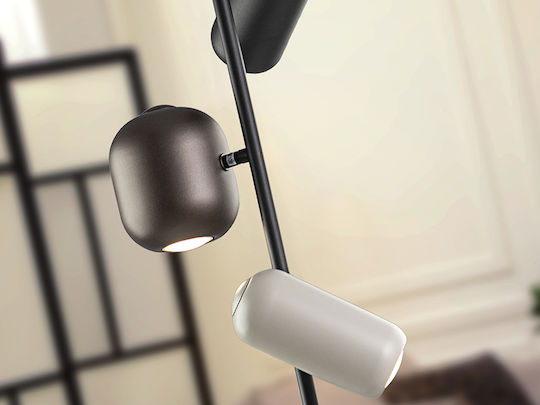 Nimes Floor Lamp H41.5xW23.5cm. with Socket for Bulb GU10 Black