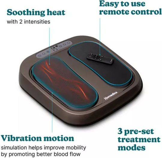Homedics Massager Συσκευή Μασάζ για τα Πόδια με Δόνηση και Λειτουργία Θέρμανσης