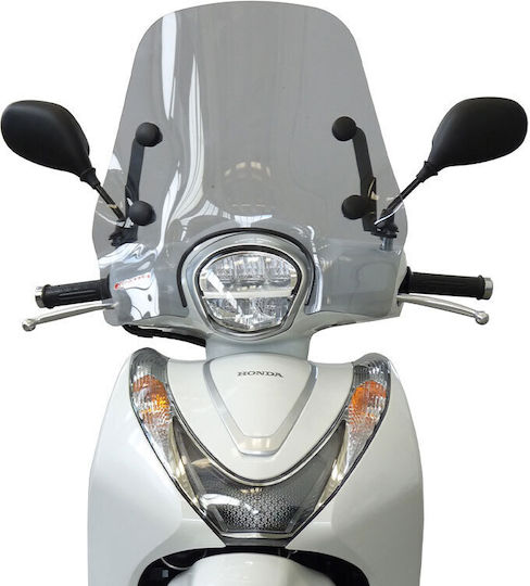 Fabbri Motorcycle Windshield & Windscreen Tinted Visor for Honda SH 125 2021 3403/LS