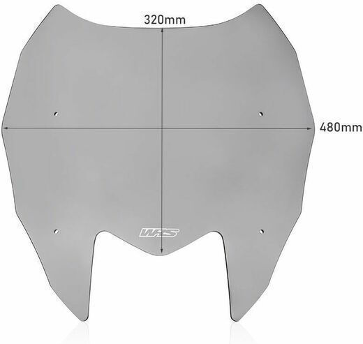 WRS Διάφανη Ζελατίνα Μοτοσυκλέτας για Yamaha T-MAX 560 YA023F