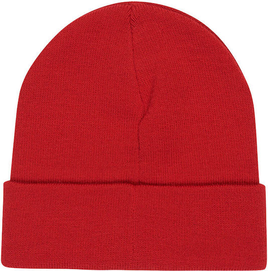 Brigade Beanie Unisex Beanie Knitted in Red color