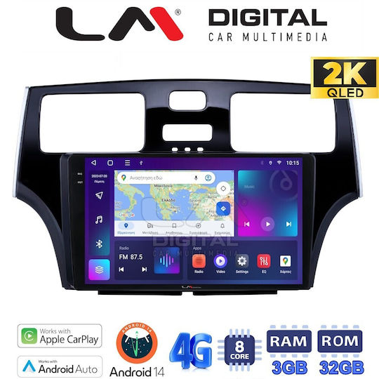 LM Digital Auto-Audiosystem für Lexus DE 2001 > 2007 (Bluetooth/USB/WiFi/GPS/Apple-Carplay/Android-Auto)