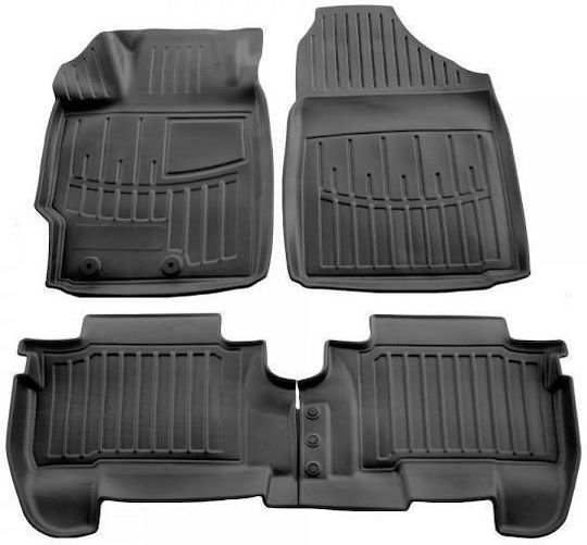 Race Axion Set of Front and Rear Mats 5pcs Tray Type for Toyota Yaris 2006-2011 Black
